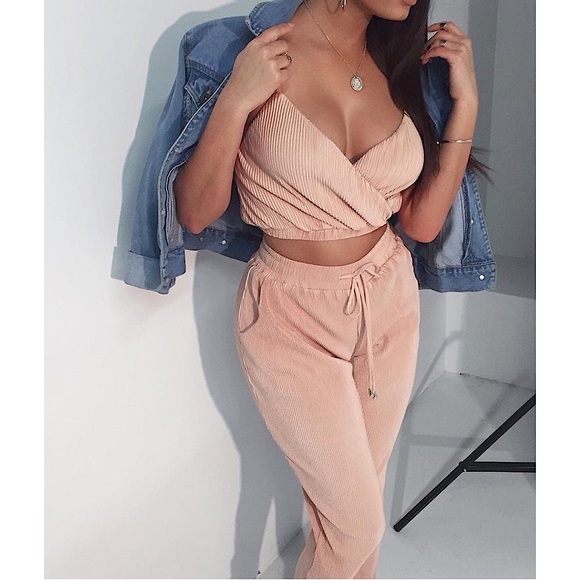 JLUXLABEL Pants - The Kiss Satin Pleat Set